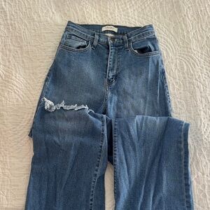 Vibrant Blue Straight Leg Women's Jeans